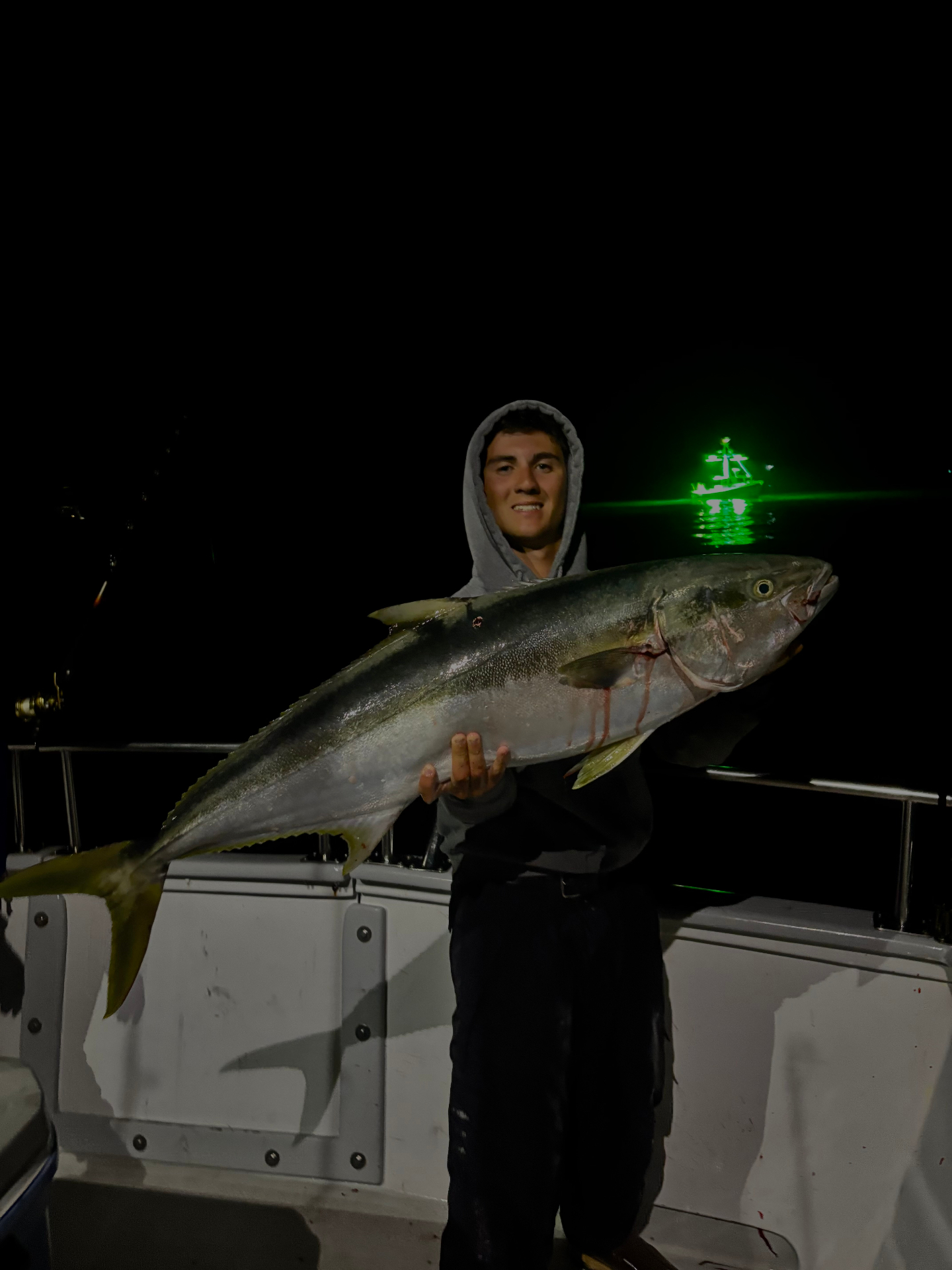 Tyler with fresh catch